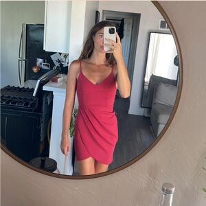 Lulu's Vibrant Pink Mini Dress